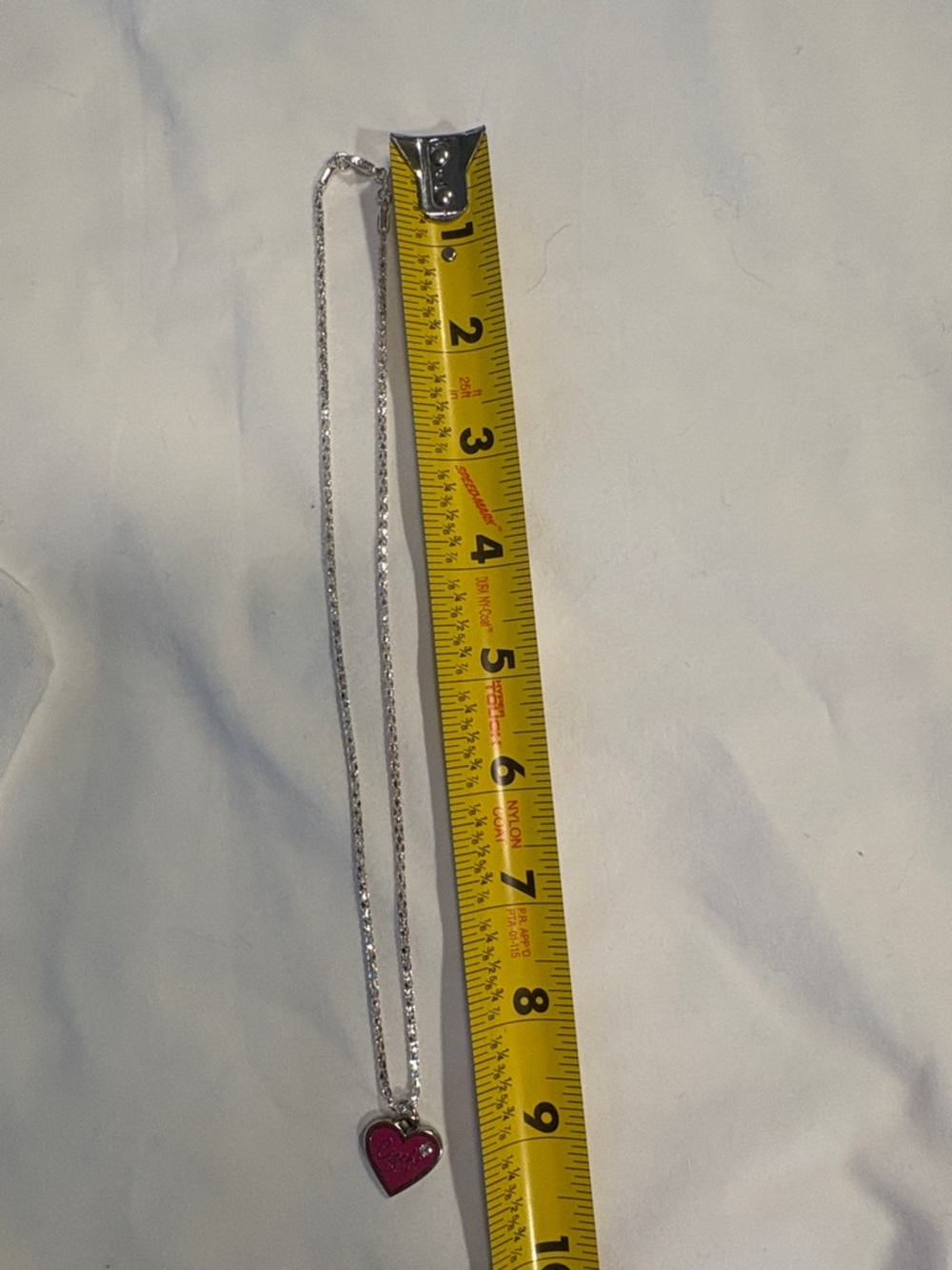 Coach Pink Heart Pendant Necklace with Crystal Accent - Picture 5 of 5